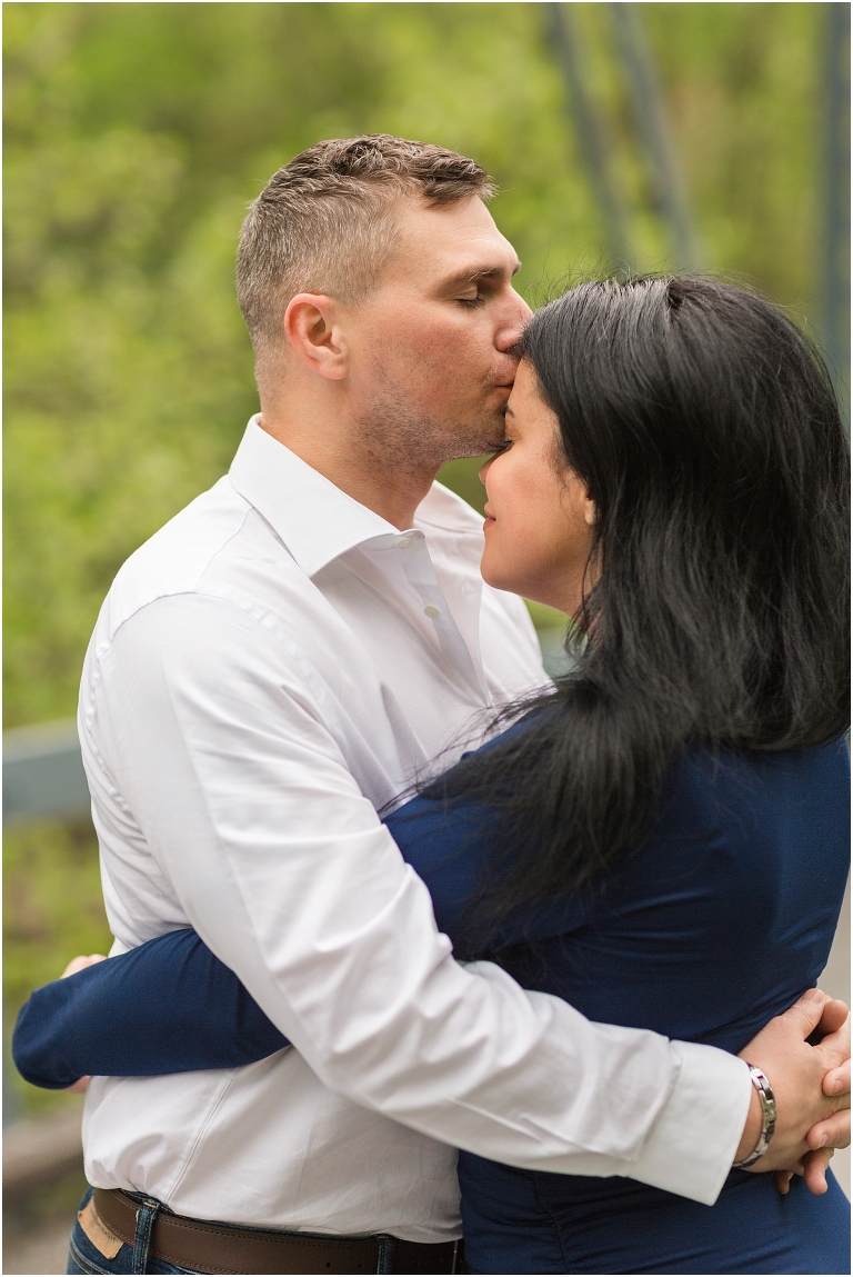 Summer Virginia riverside engagement session