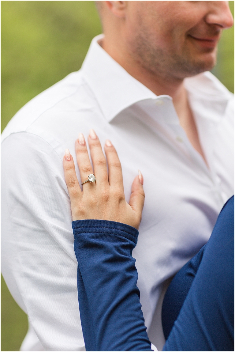 Summer Virginia riverside engagement session