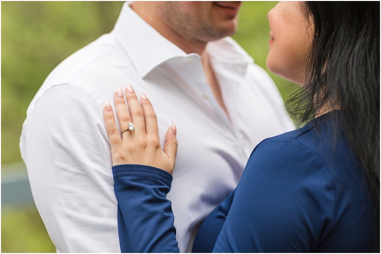 Summer Virginia riverside engagement session