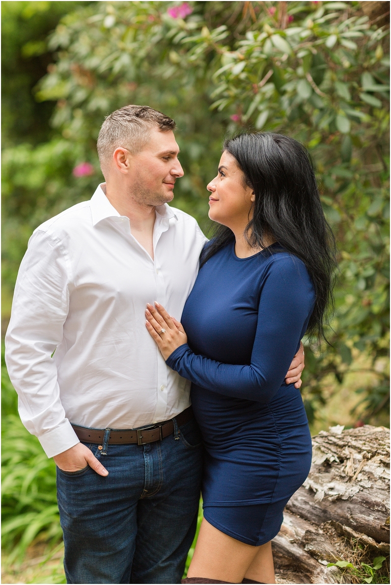 Summer Virginia riverside engagement session