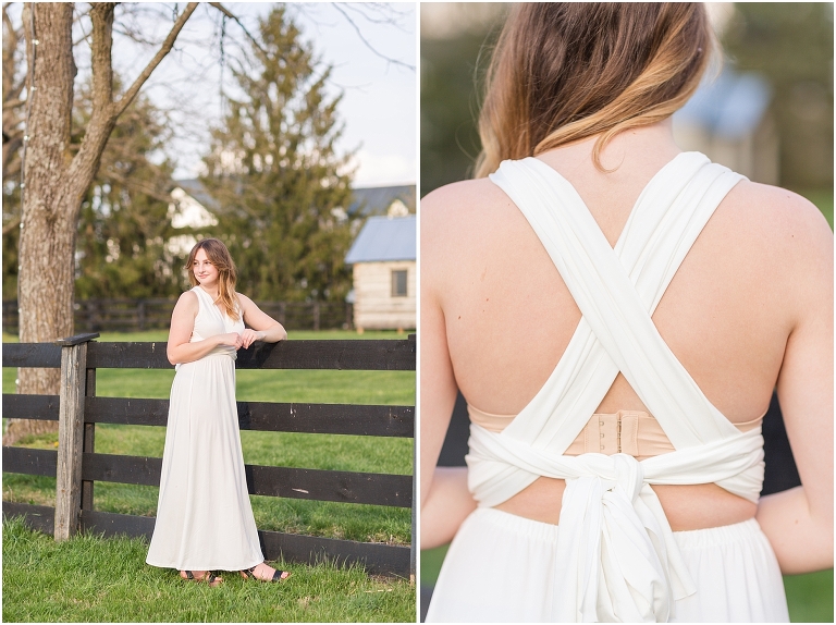 Ibtom Castle Changeable Sleeves White Long Dress - S Sydney Kane Photography Client Closet