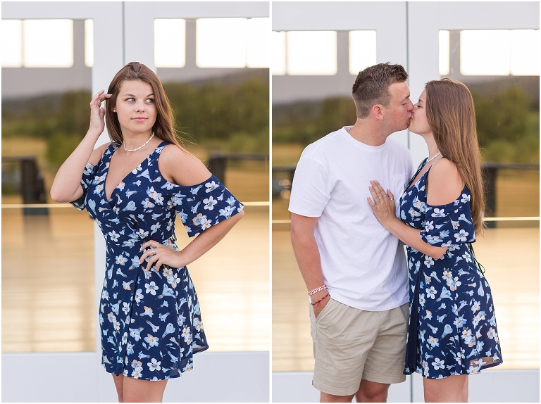 Miami Blue Floral Wrap Short Dress - S Sydney Kane Photography Client Closet