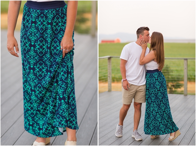 Joe B by Joe Benbasset Navy Blue & Teal Skirt - S Sydney Kane Photography Client Closet