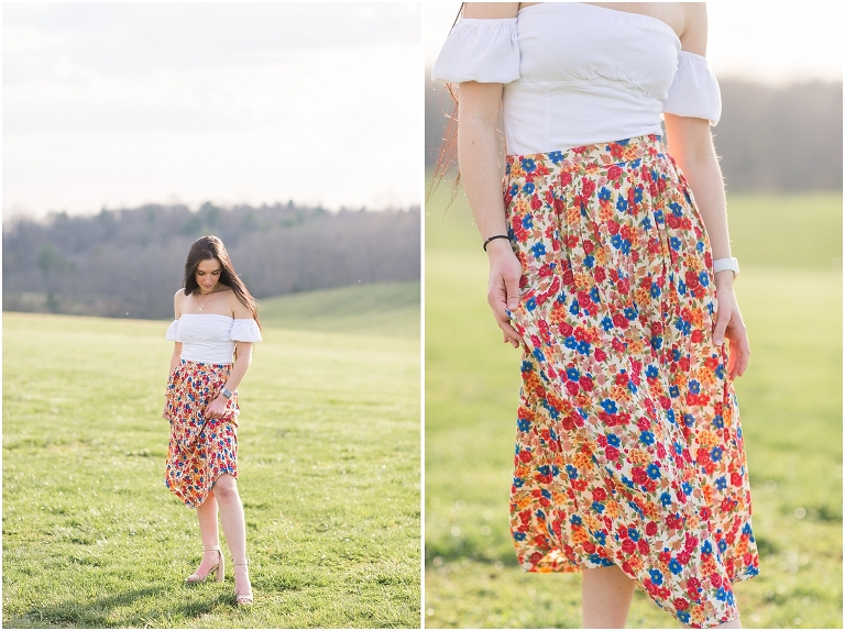 Sag Harbor Floral Skirt - S Sydney Kane Photography Client Closet