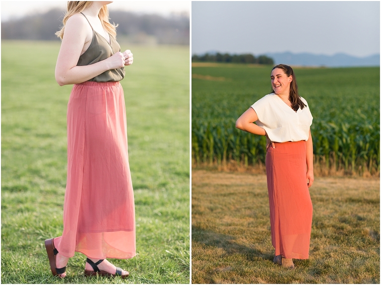 Xxi Salmon Skirt - XS Sydney Kane Photography Client Closet