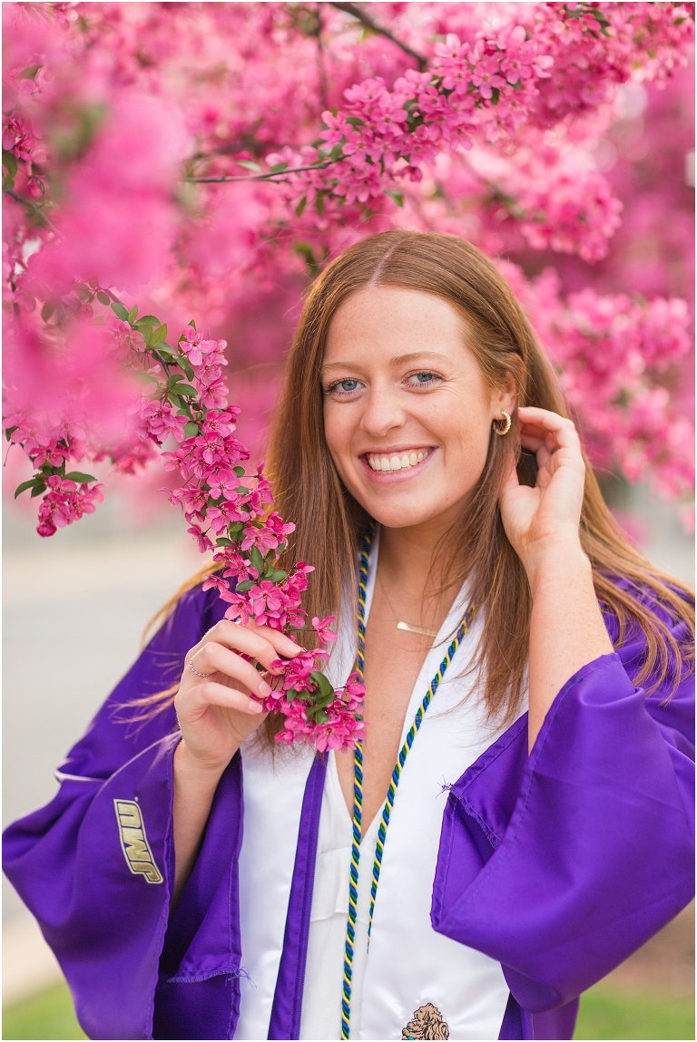 James Madison University senior graduation portraits Class of 2021