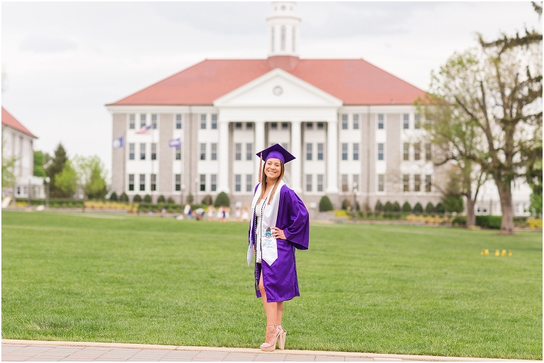 James Madison University Virginia college senior graduation portraits