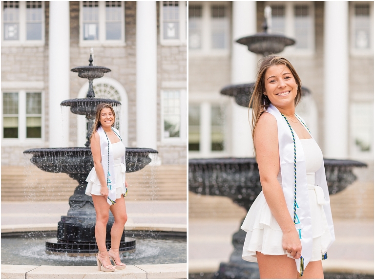 James Madison University Virginia college senior graduation portraits