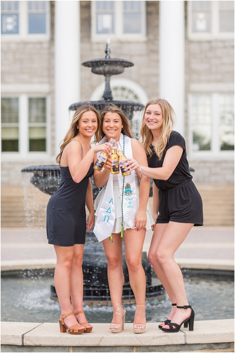 James Madison University Virginia college senior graduation portraits