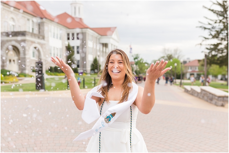James Madison University Virginia college senior graduation portraits