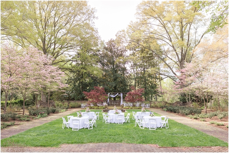 Stoneleigh Estate intimate Virginia spring wedding in the garden
