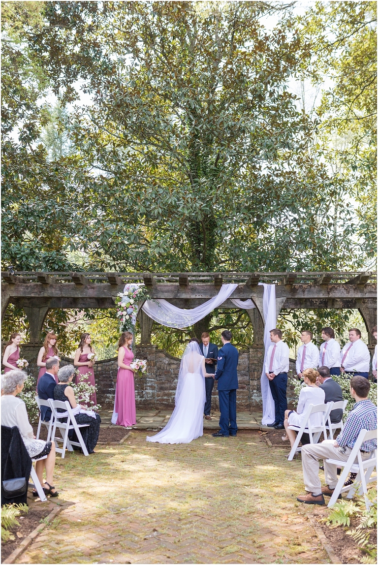 Stoneleigh Estate intimate Virginia spring wedding in the garden