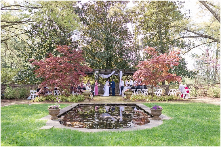 Stoneleigh Estate intimate Virginia spring wedding in the garden