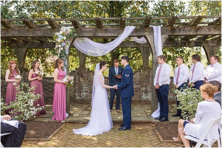 Stoneleigh Estate intimate Virginia spring wedding in the garden