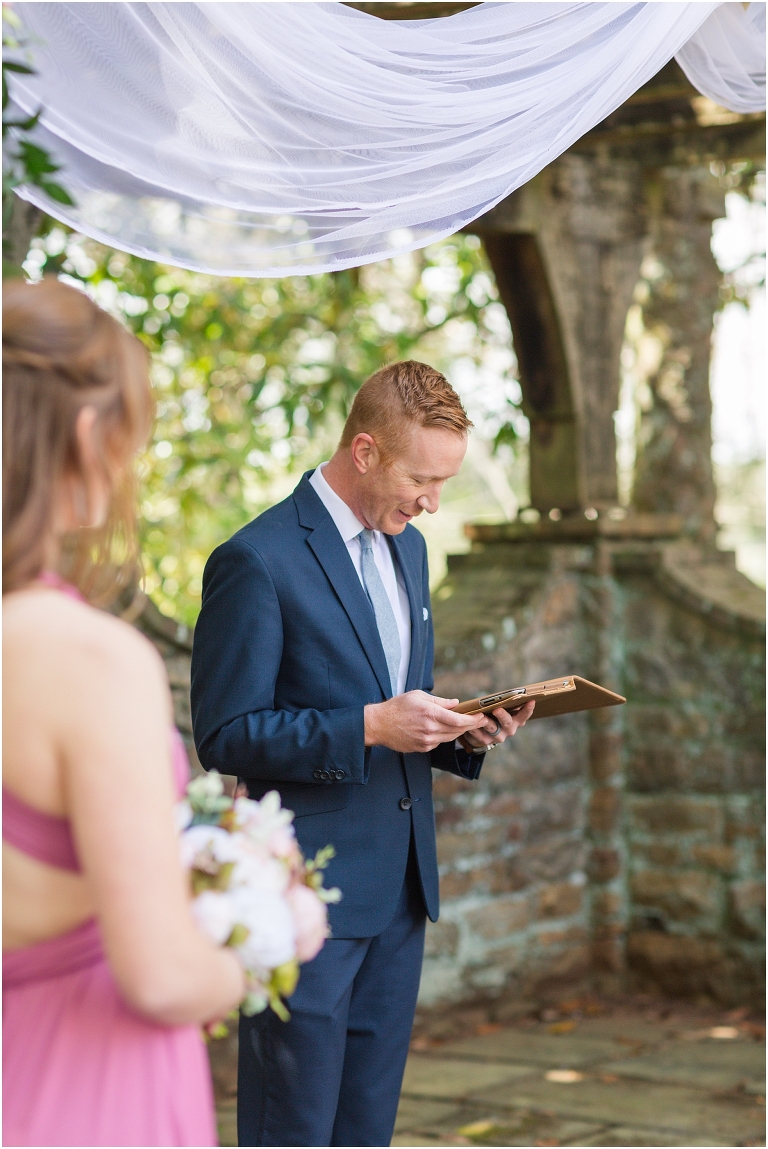 Stoneleigh Estate intimate Virginia spring wedding in the garden