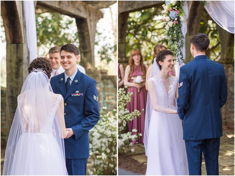 Stoneleigh Estate intimate Virginia spring wedding in the garden