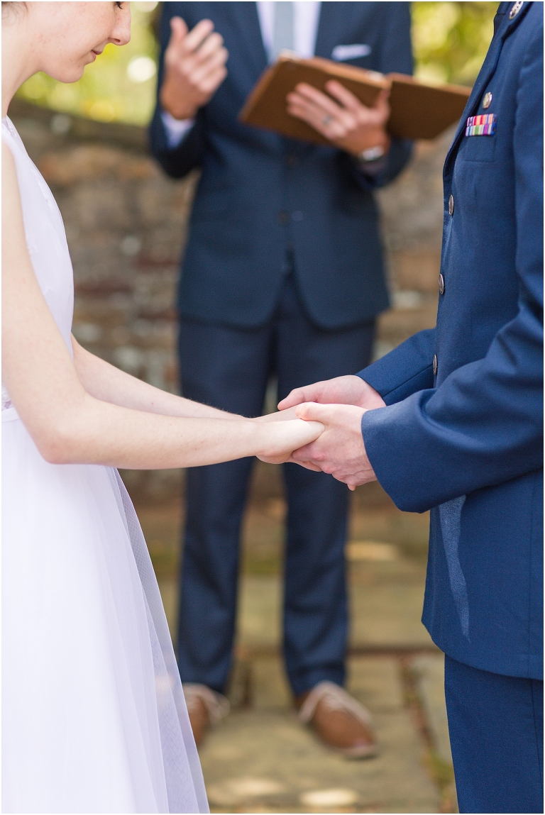 Stoneleigh Estate intimate Virginia spring wedding in the garden