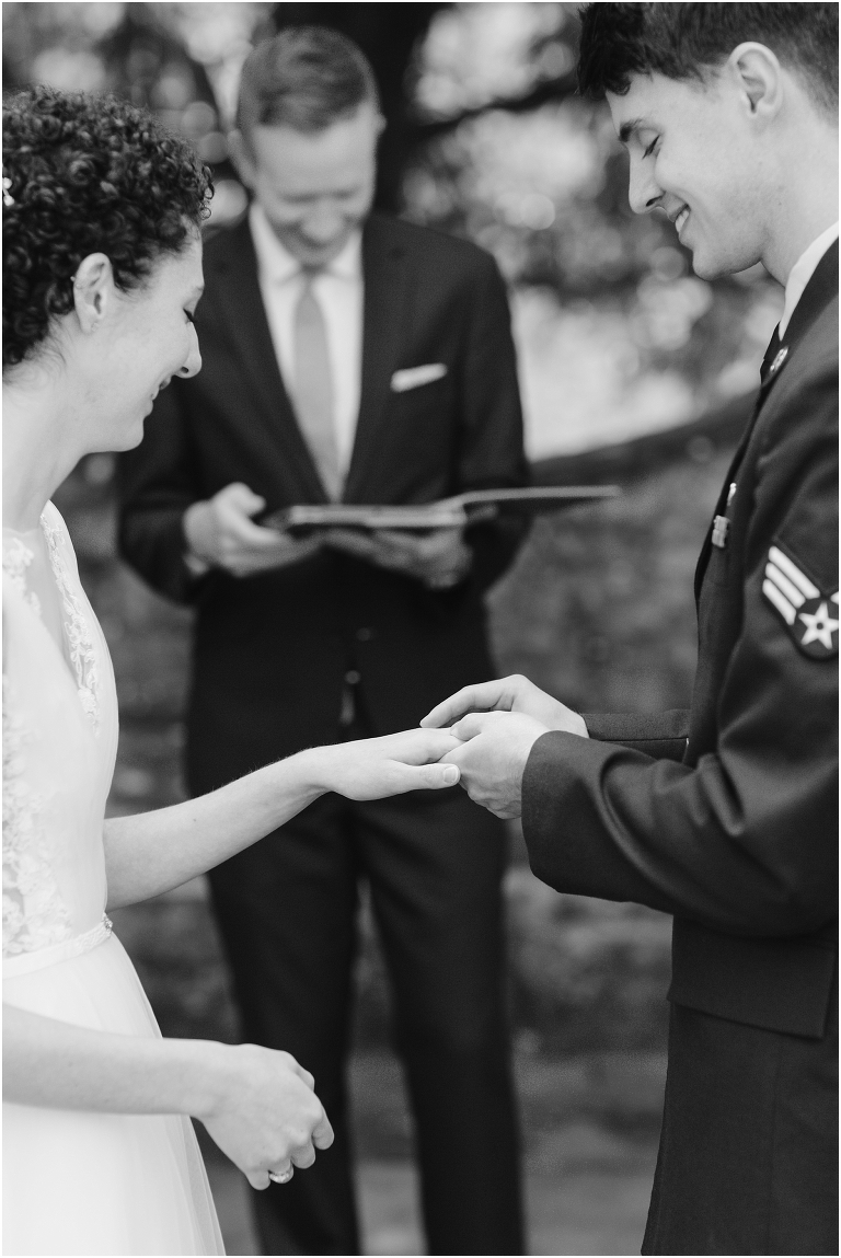 Stoneleigh Estate intimate Virginia spring wedding in the garden