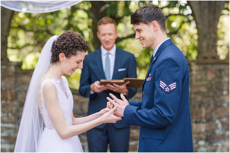 Stoneleigh Estate intimate Virginia spring wedding in the garden