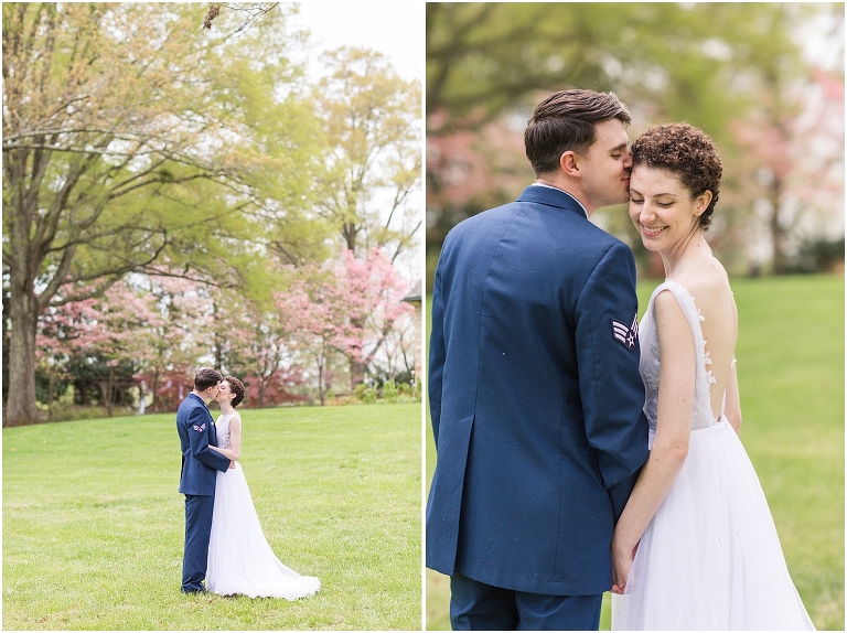 Stoneleigh Estate intimate Virginia spring wedding in the garden