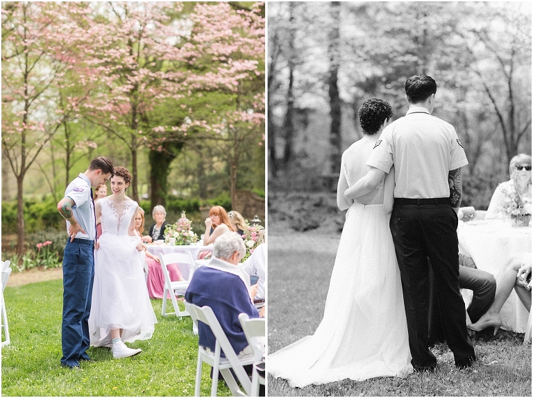 Stoneleigh Estate intimate Virginia spring wedding in the garden