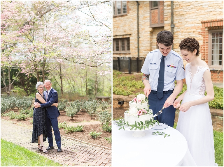 Stoneleigh Estate intimate Virginia spring wedding in the garden