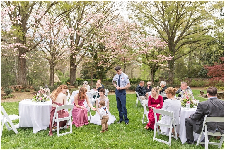 Stoneleigh Estate intimate Virginia spring wedding in the garden