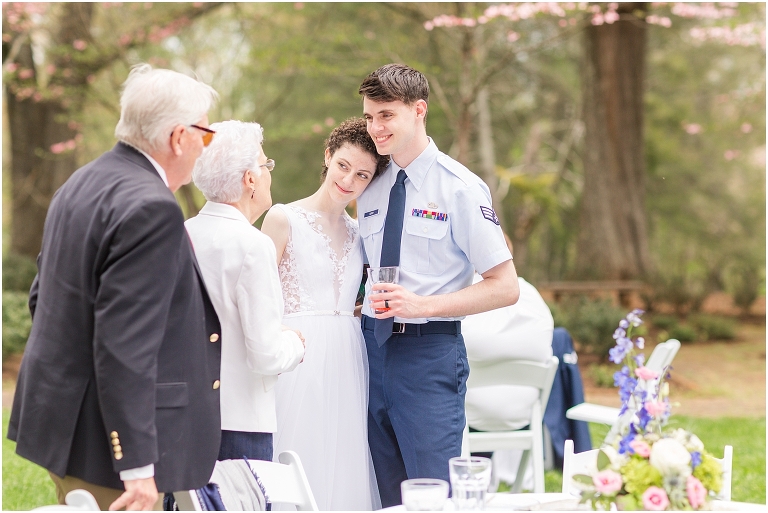 Stoneleigh Estate intimate Virginia spring wedding in the garden