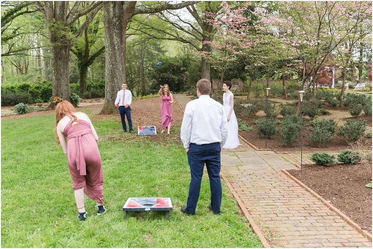 Stoneleigh Estate intimate Virginia spring wedding in the garden
