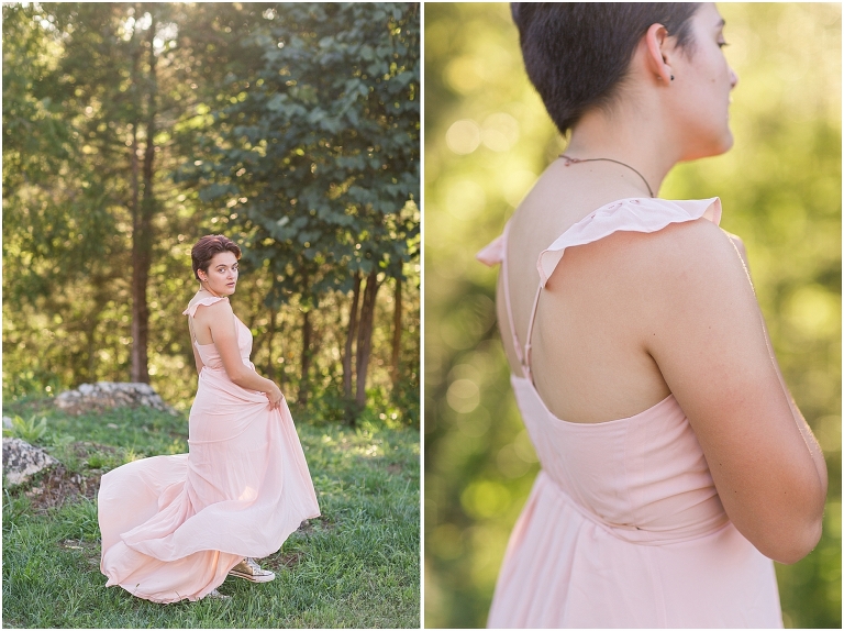 Lulus Pink Wrap Long Dress - S Sydney Kane Photography Client Closet