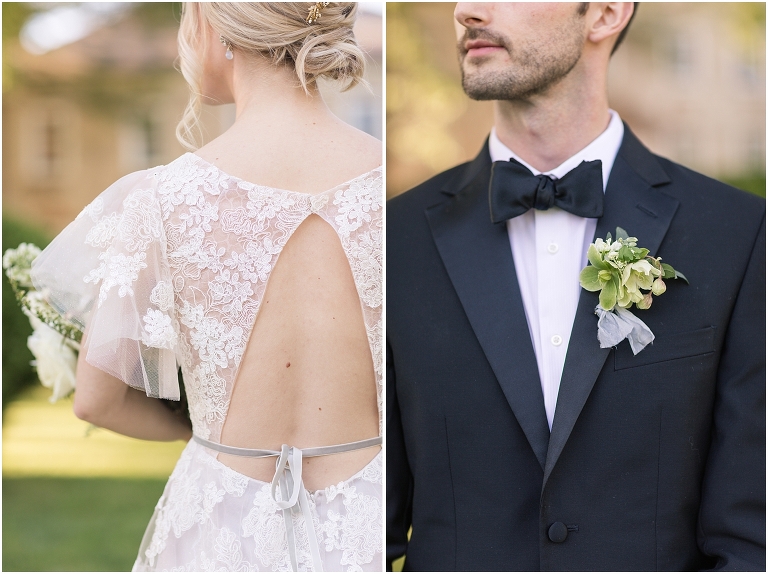 Romantic and classic garden manor wedding inspiration portraits