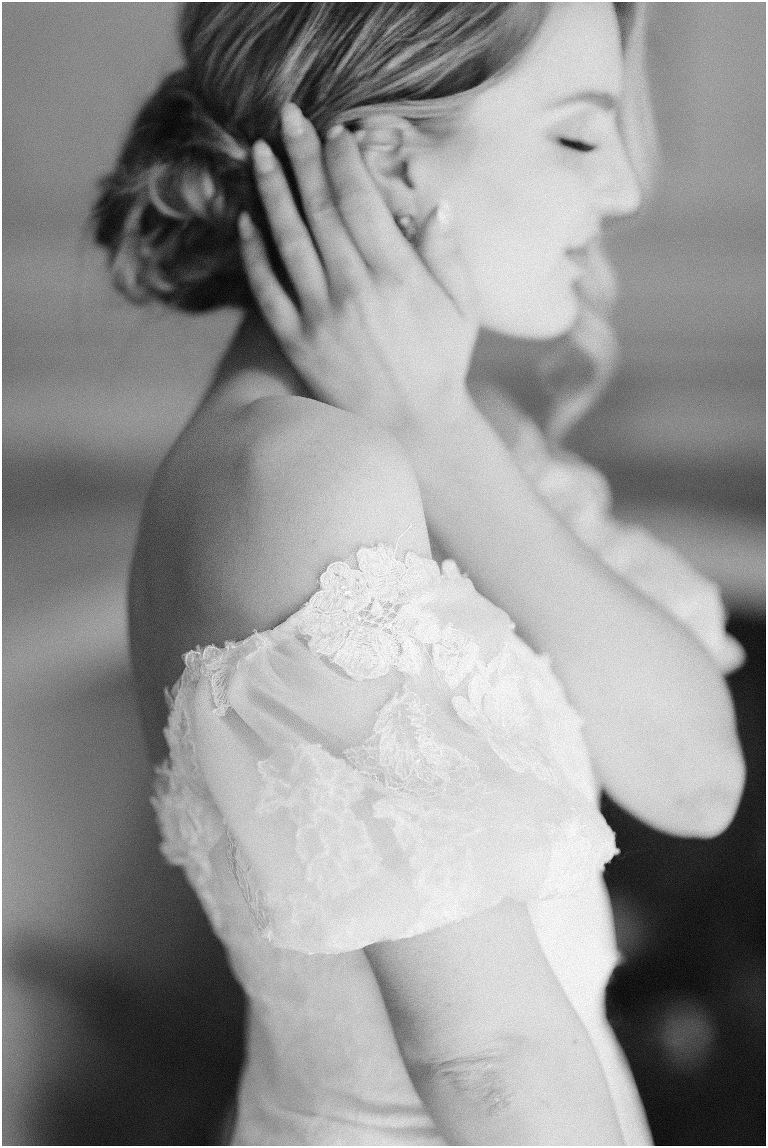 Romantic and classic garden manor wedding inspiration bridal portraits