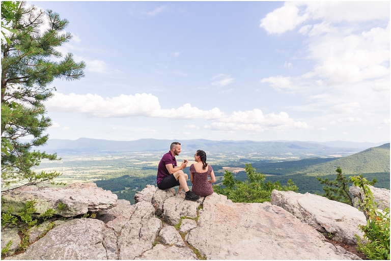 Massanutten Storybook Trail Virginia mountain proposal overlooking the Shenandoah Valley and Skyline Drive