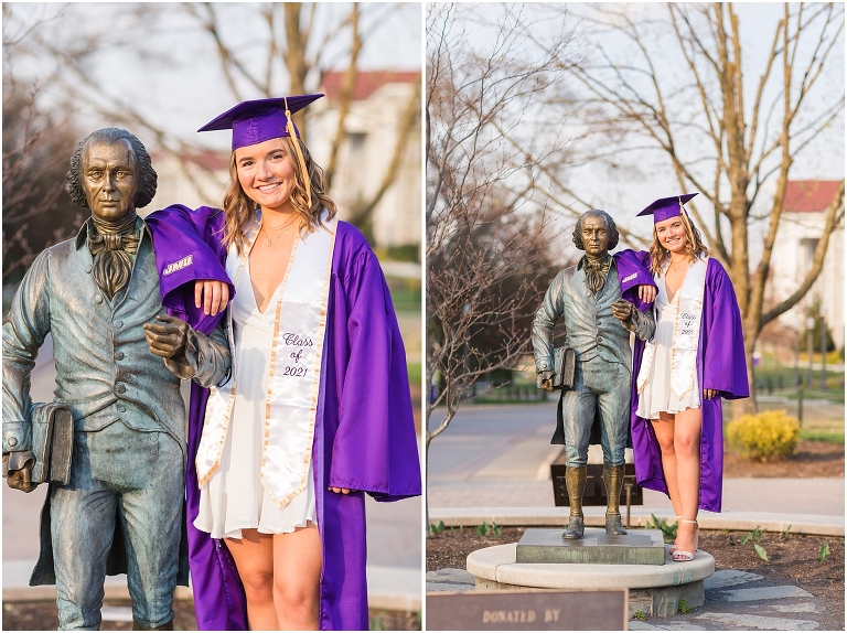 James Madison University senior graduation photos. Harrisonburg Virginia senior portrait photographer