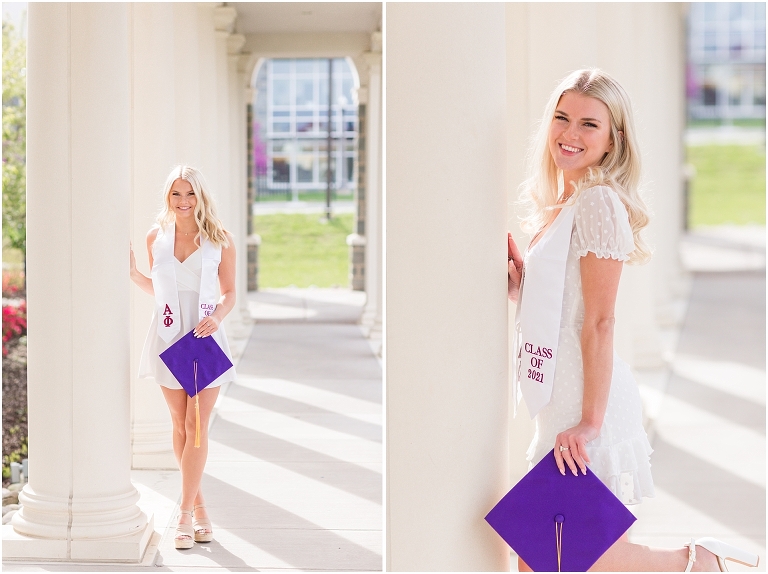 James Madison University senior graduation photos. Harrisonburg Virginia senior portrait photographer