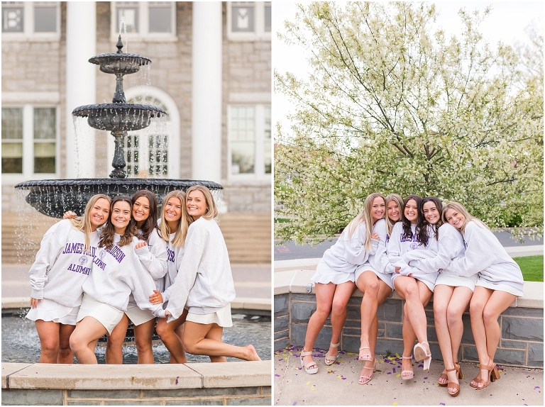 James Madison University senior graduation photos. Harrisonburg Virginia senior portrait photographer