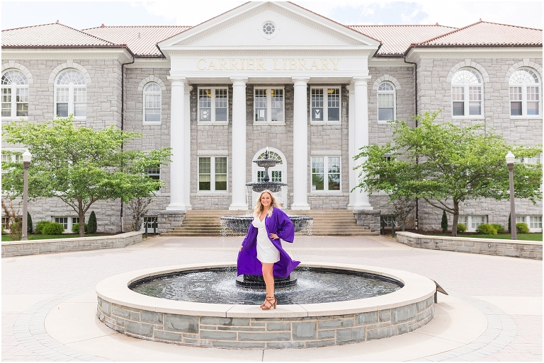 James Madison University senior graduation photos. Harrisonburg Virginia senior portrait photographer