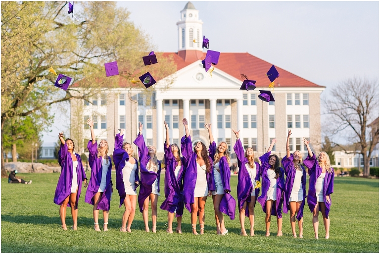 James Madison University senior graduation photos. Harrisonburg Virginia senior portrait photographer. Sorority group photos