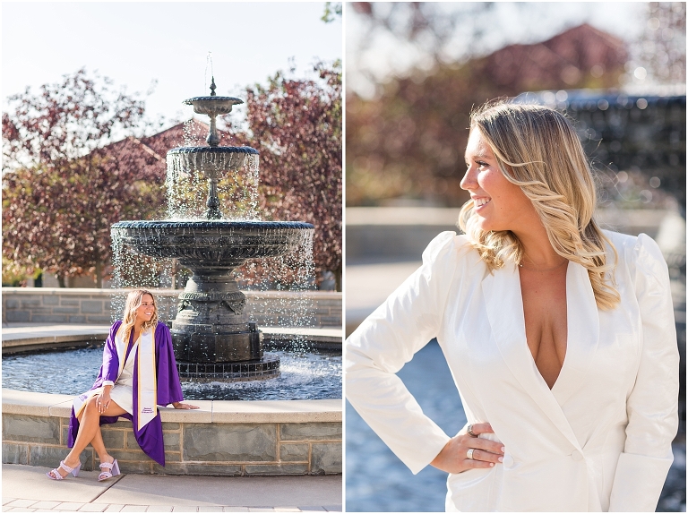 James Madison University senior graduation photos. Harrisonburg Virginia senior portrait photographer