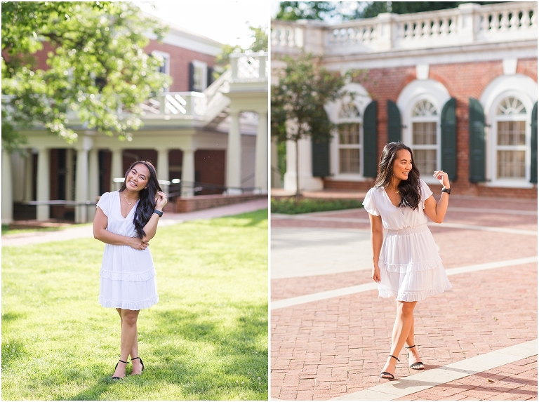 University of Virginia college senior graduation portraits in Charlottesville Virginia, senior graduation portrait photographer