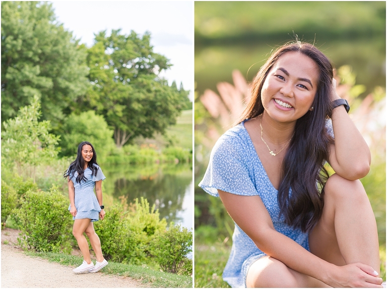 University of Virginia college senior graduation portraits at Boar's Head Resort in Charlottesville Virginia, senior graduation portrait photographer
