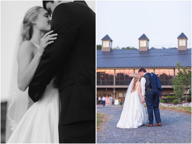Justine & Haden's Virginia spring green and navy blue wedding at The Granary at Valley Pike.