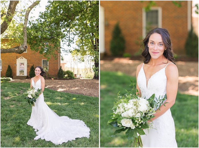 Family farm and barn spring wedding bridal portraits