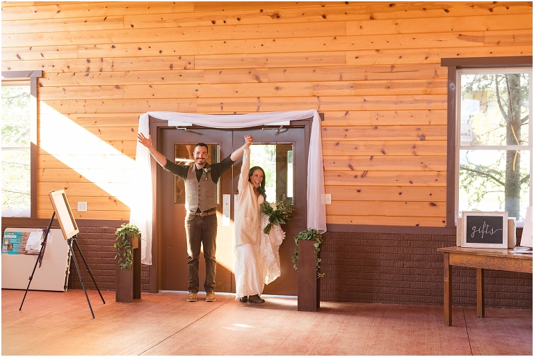 Family farm and barn spring wedding reception