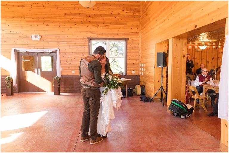 Family farm and barn spring wedding reception