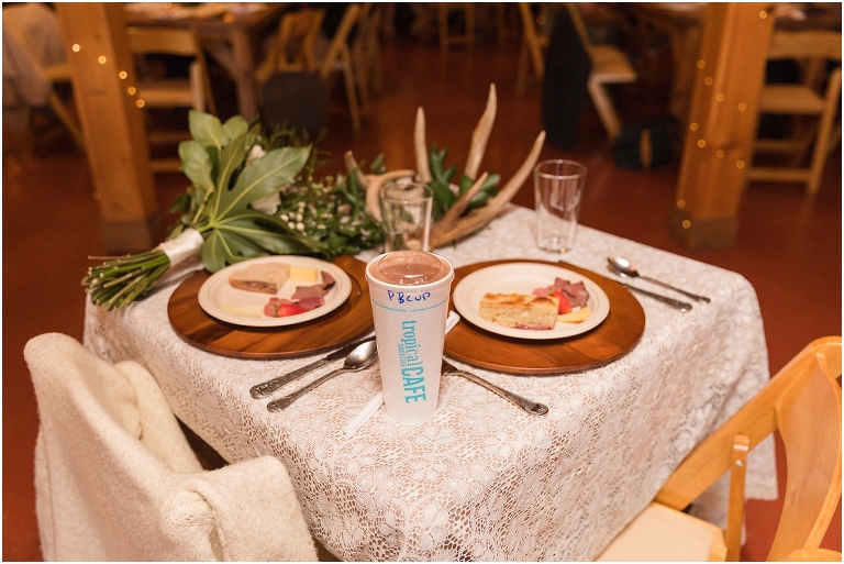 Family farm and barn spring wedding reception details