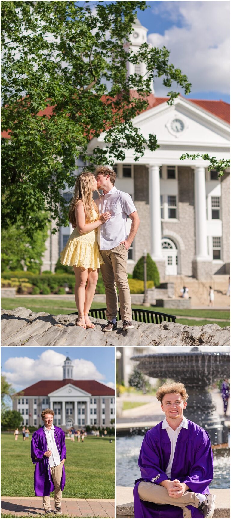 Virginia Spring College Senior Graduation Photos James Madison University