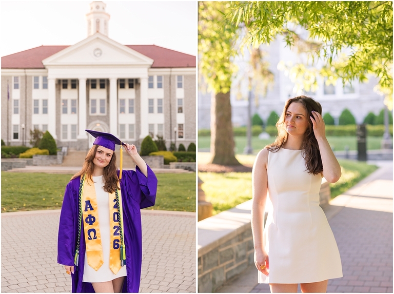 Harrisonburg graduation portraits