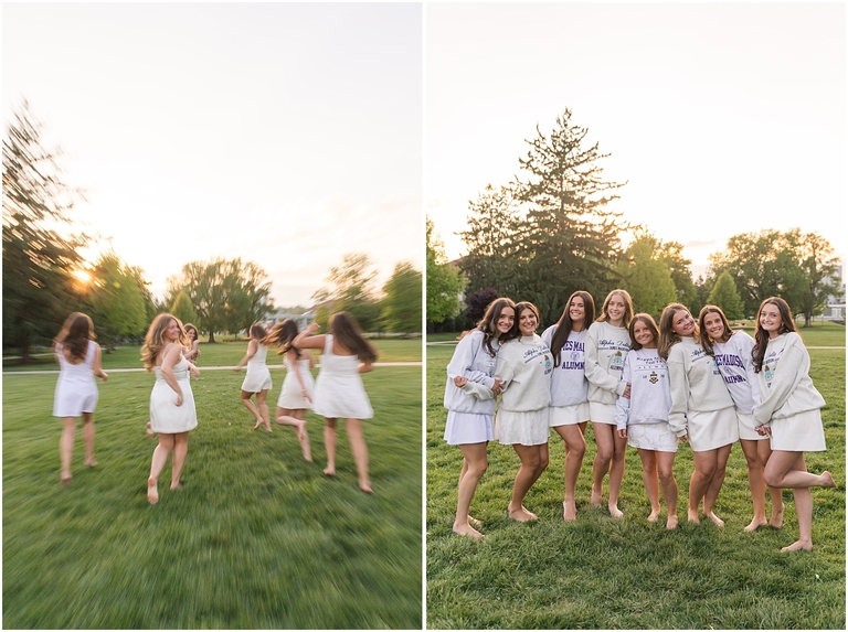 Sorority friend nostalgic senior graduation photos