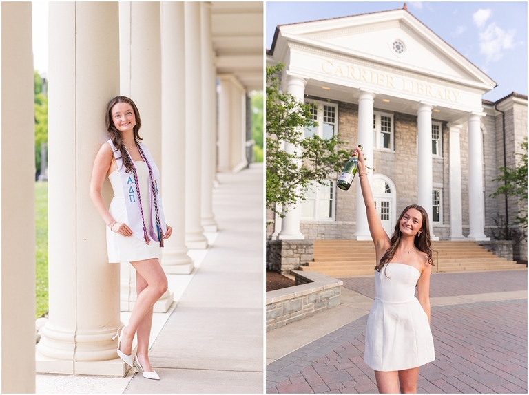 Sorority friend nostalgic senior graduation photos